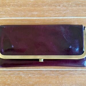 HOBO Deep Burgundy Leather Wallet